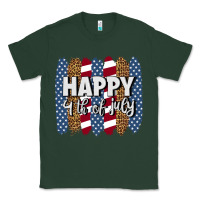 Sports Green happy 4th of july brushstrokes Classic Tee - BundleAndBundleShop