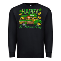 Black Happy St. Patricks Day Premium Sweatshirt - BundleAndBundleShop