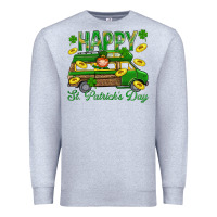 Heather Grey Happy St. Patricks Day Premium Sweatshirt - BundleAndBundleShop