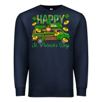 Navy Happy St. Patricks Day Premium Sweatshirt - BundleAndBundleShop