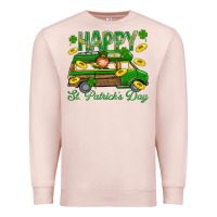 Pale Pink Happy St. Patricks Day Premium Sweatshirt - BundleAndBundleShop
