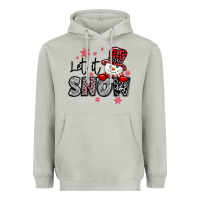 Moon Dust let it snow sowman snowflake Heavyweight Hoodie - MaliasSmallBusiness
