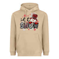 Mushroom let it snow sowman snowflake Heavyweight Hoodie - MaliasSmallBusiness
