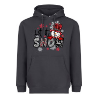 Smoke let it snow sowman snowflake Heavyweight Hoodie - MaliasSmallBusiness