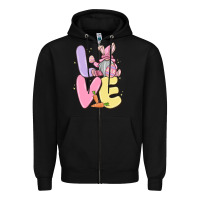 Black love easter gnome Zipper Hoodie - MaliasSmallBusiness