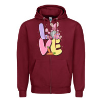 Love Easter Gnome Zipper Hoodie | Teevron