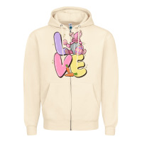 Sandshell love easter gnome Zipper Hoodie - MaliasSmallBusiness