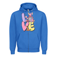 True Royal love easter gnome Zipper Hoodie - MaliasSmallBusiness