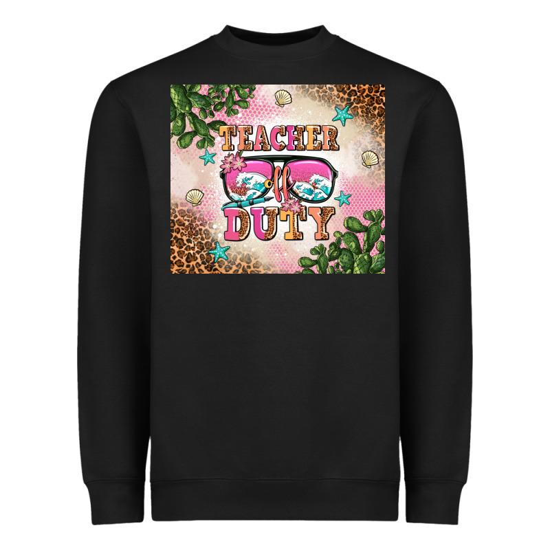 Teacher Of Duty Summer Break Heavyweight Sweatshirt by AdoDesignShop | Teevron