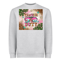Heather Grey teacher of duty summer break Heavyweight Sweatshirt - AdoDesignShop