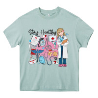Arona stay healthy nurse Heavy Core Tee - MaliasSmallBusiness