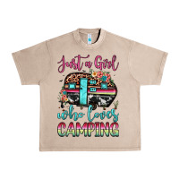 Just A Girl Who Loves Camping Urban Heavy Tee | Teevron