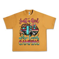 Peanut Butter just a girl who loves camping Urban Heavy Tee - JahusDesignShop