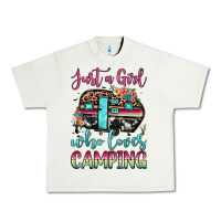 Pistachio just a girl who loves camping Urban Heavy Tee - JahusDesignShop
