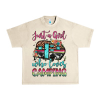 Sandshell just a girl who loves camping Urban Heavy Tee - JahusDesignShop