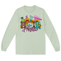 Matcha hair hustler hairstylist Long Sleeve Tee - Artiststas