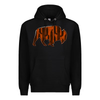 Black Red Cactus Bison Silhouette Premium Hoodie - Bettercallsaul