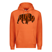 Carrot Red Cactus Bison Silhouette Premium Hoodie - Bettercallsaul