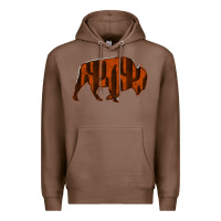 Chestnut Red Cactus Bison Silhouette Premium Hoodie - Bettercallsaul