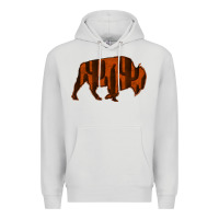 Dove Grey Red Cactus Bison Silhouette Premium Hoodie - Bettercallsaul