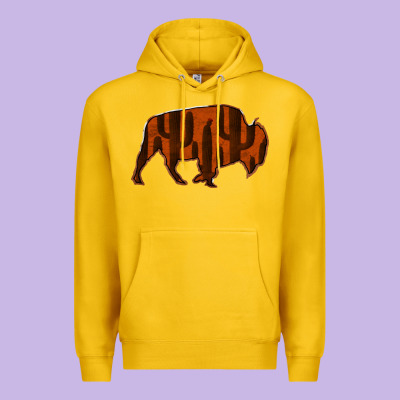Red Cactus Bison Silhouette Premium Hoodie Designed By Bettercallsaul