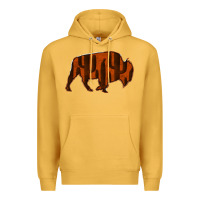 Mustard Red Cactus Bison Silhouette Premium Hoodie - Bettercallsaul