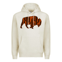 Oatmeal Heather Red Cactus Bison Silhouette Premium Hoodie - Bettercallsaul