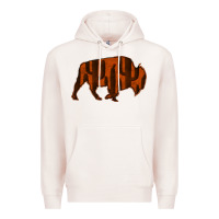 Pale Pink Red Cactus Bison Silhouette Premium Hoodie - Bettercallsaul
