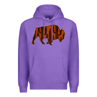 Purple Red Cactus Bison Silhouette Premium Hoodie - Bettercallsaul