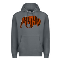 Rock Red Cactus Bison Silhouette Premium Hoodie - Bettercallsaul