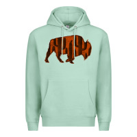 Seafoam Red Cactus Bison Silhouette Premium Hoodie - Bettercallsaul