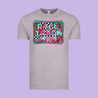 Race Track Mom Vintage Tee Designed By Adodesignshop