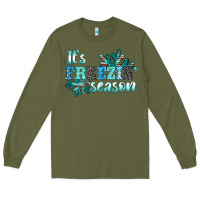 Army Green it's freezin' season Long Sleeve Tee - AdoDesignShop