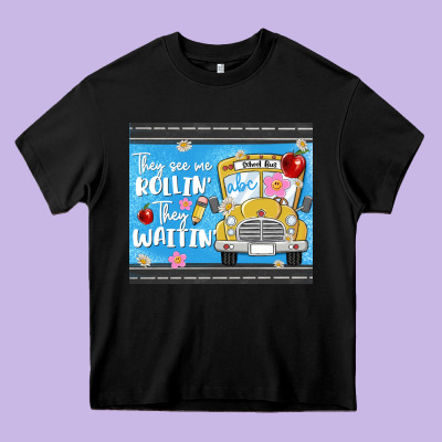 They See Me Rollin They Waitin Heavy Core Tee Designed By Maliassmallbusiness