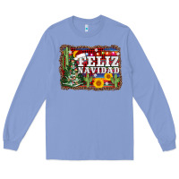 Colony Blue feliz navidad Long Sleeve Tee - AdoDesignShop