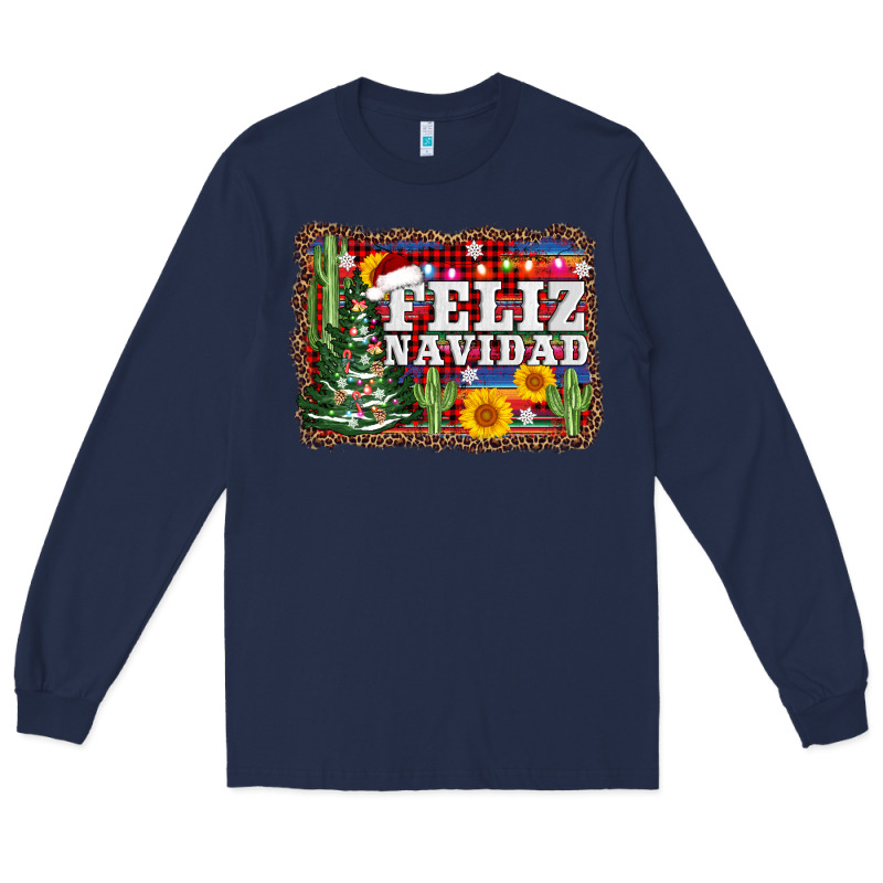 Feliz Navidad Long Sleeve Tee by AdoDesignShop | Teevron