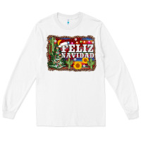 White feliz navidad Long Sleeve Tee - AdoDesignShop