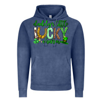 Vintage Denim St. Patrick's Day Daddy's little lucky charm Vintage Hoodie - Neo Western