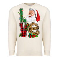 Sandshell Love With Santa Portrait Premium Sweatshirt - BundleAndBundleShop