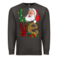 Smoke Love With Santa Portrait Premium Sweatshirt - BundleAndBundleShop
