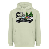 Matcha merry christmas truck Heavyweight Hoodie - MaliasSmallBusiness