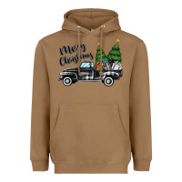 Toasted Coconut merry christmas truck Heavyweight Hoodie - MaliasSmallBusiness