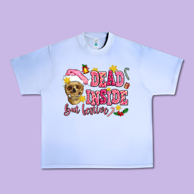 Dead Inside But Festive Urban Heavy Tee Designed By Adodesignshop