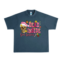 Midnight Navy dead inside but festive Urban Heavy Tee - AdoDesignShop