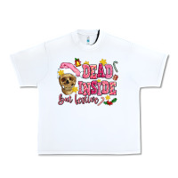 White dead inside but festive Urban Heavy Tee - AdoDesignShop