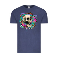 Vintage Denim race skull Vintage Tee - AdoDesignShop