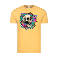 Vintage Mustard race skull Vintage Tee - AdoDesignShop