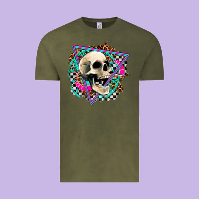 Race Skull Vintage Tee Designed By Adodesignshop