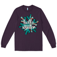 Plum hello winter Long Sleeve Tee - AdoDesignShop