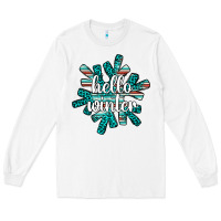White hello winter Long Sleeve Tee - AdoDesignShop